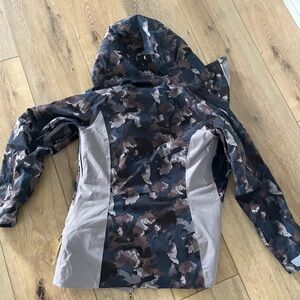 Patagonia Camouflage Ski Jacket - Black and Brown